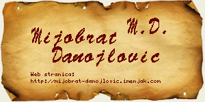Mijobrat Danojlović vizit kartica